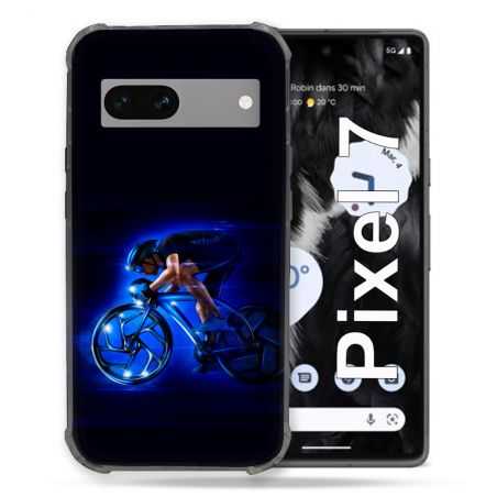 Coque Renforcée Pour Google Pixel 7 Sport Cyclisme Bleu
