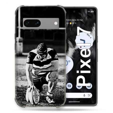 Coque Renforcée Pour Google Pixel 7 Sport Rugby Noir Blanc