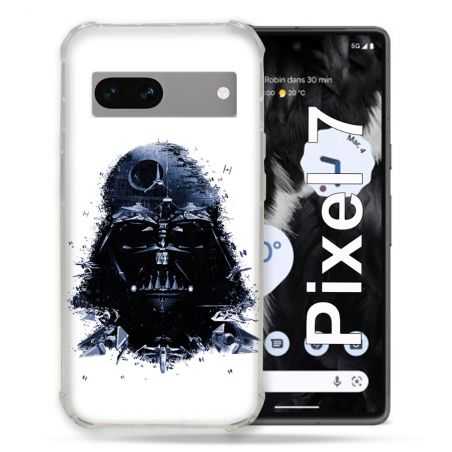 Coque Renforcée Pour Google Pixel 7 Star Wars - Dark Vador Blanc