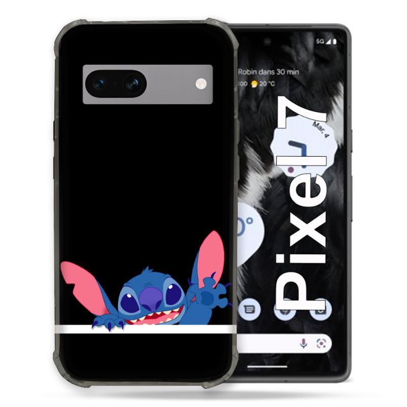 Coque Renforcée Pour Google Pixel 7 Stitch Noir