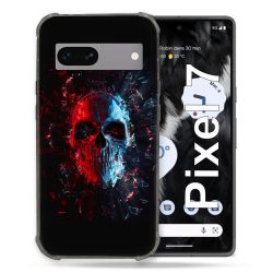 Coque Renforcée Pour Google Pixel 7 Tete de Mort Deflagration