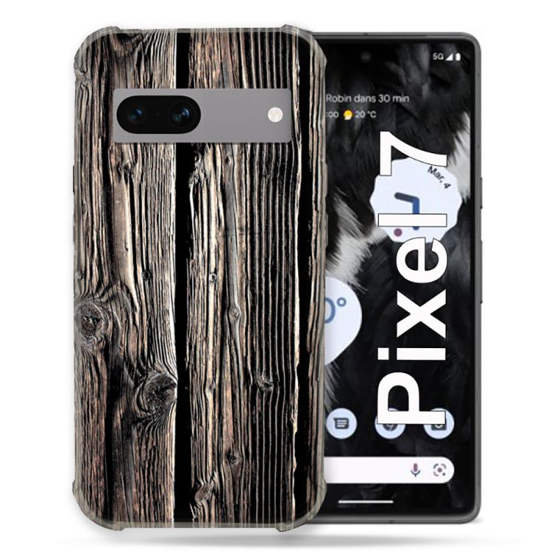 Coque Renforcée Pour Google Pixel 7 Texture Bois