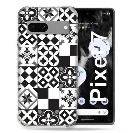 Coque Renforcée Pour Google Pixel 7 Texture Carreau Ciment Noir