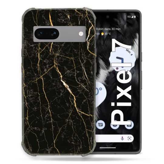 Coque Renforcée Pour Google Pixel 7 Texture Marbre Noir