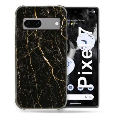 Coque Renforcée Pour Google Pixel 7 Texture Marbre Noir