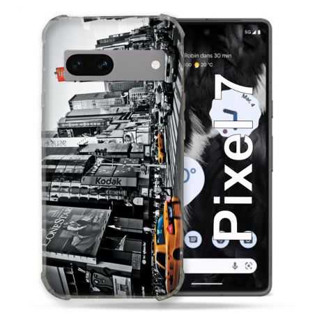 Coque Renforcée Pour Google Pixel 7 Voyage Amerique USA New York Taxi