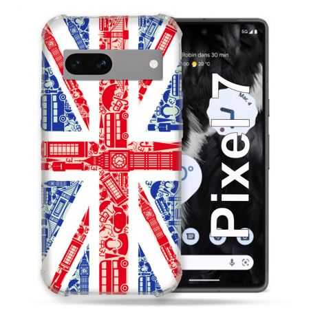 Coque Renforcée Pour Google Pixel 7 Voyage Angleterre Blanc