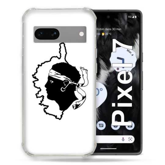 Coque Renforcée Pour Google Pixel 7 Voyage Corse Blanc