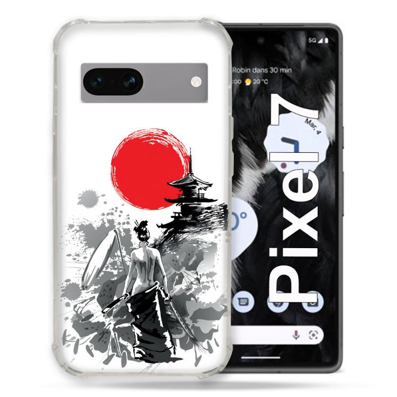 Coque Renforcée Pour Google Pixel 7 Voyage Japon Femme