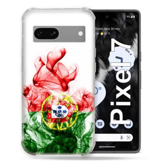 Coque Renforcée Pour Google Pixel 7 Voyage Portugal Flamme