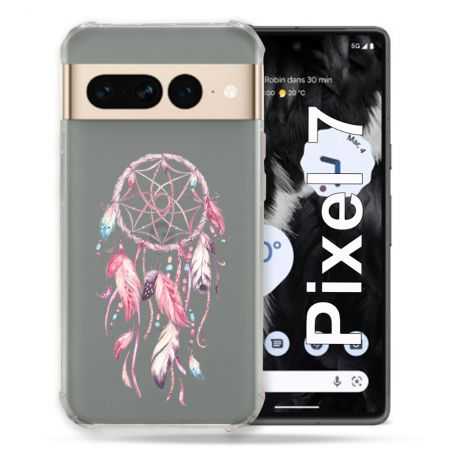 Coque Renforcée Transparente Pour Google Pixel 7 Attrape Reve Rose