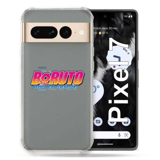 Coque Renforcée Transparente Pour Google Pixel 7 Boruto Logo