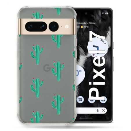 Coque Renforcée Transparente Pour Google Pixel 7 Cactus
