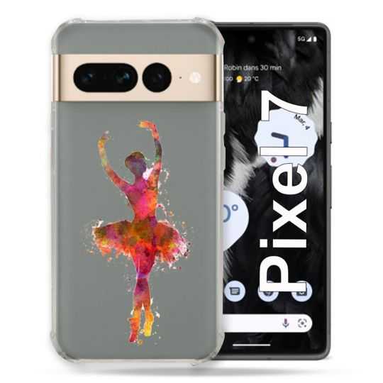Coque Renforcée Transparente Pour Google Pixel 7 Danseuse etoile