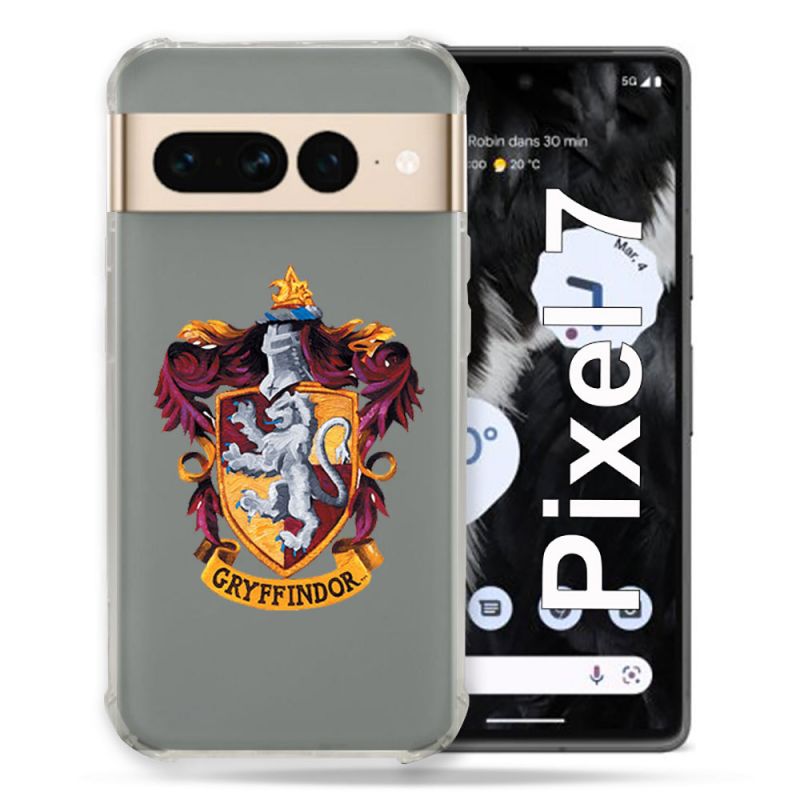 Coque Renforcée Transparente Pour Google Pixel 7 Harry Potter Griffindor