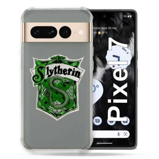 Coque Renforcée Transparente Pour Google Pixel 7 Harry Potter Slytherin