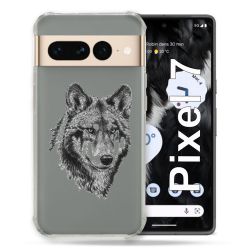 Coque Renforcée Transparente Pour Google Pixel 7 Loup