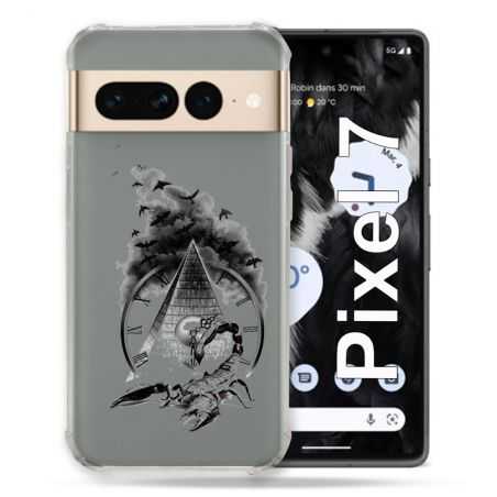 Coque Renforcée Transparente Pour Google Pixel 7 Scorpion