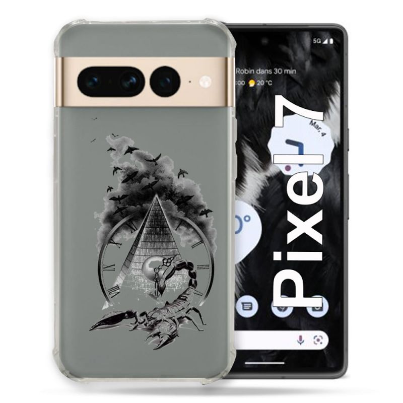 Coque Renforcée Transparente Pour Google Pixel 7 Scorpion