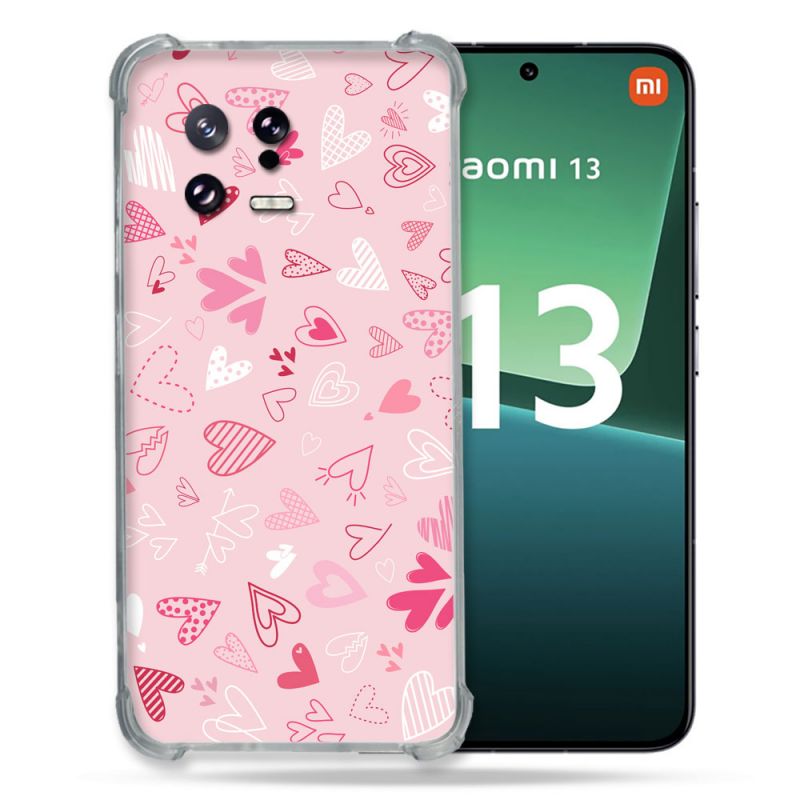 Coque Renforcée pour Xiaomi Mi 13 Amour Ptis Coeurs