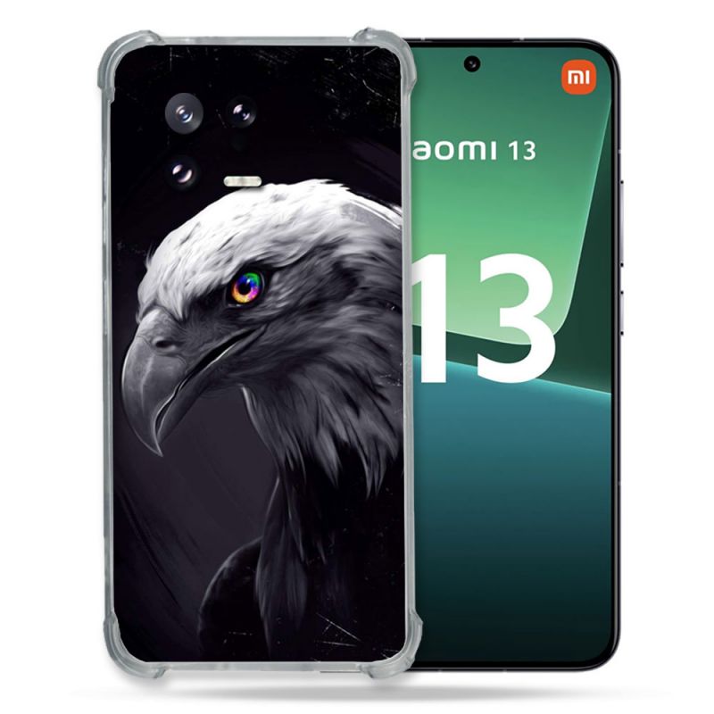 Coque Renforcée pour Xiaomi Mi 13 Animal Aigle Royal Noir