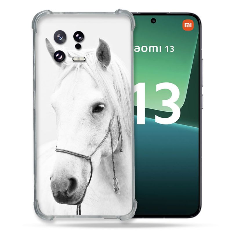 Coque Renforcée pour Xiaomi Mi 13 Animal Cheval Cristal