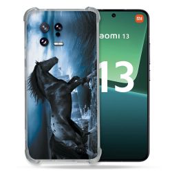 Coque Renforcée pour Xiaomi Mi 13 Animal Cheval Noir