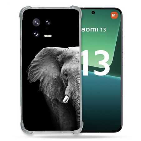 Coque Renforcée pour Xiaomi Mi 13 Animal Elephant Noir