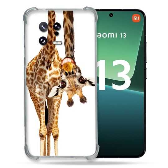 Coque Renforcée pour Xiaomi Mi 13 Animal Girafe Blanche