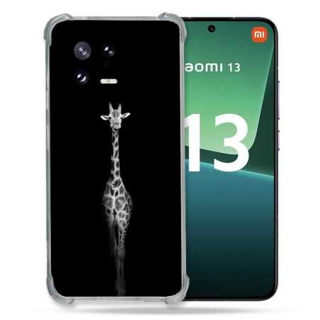Coque Renforcée pour Xiaomi Mi 13 Animal Girafe Noire