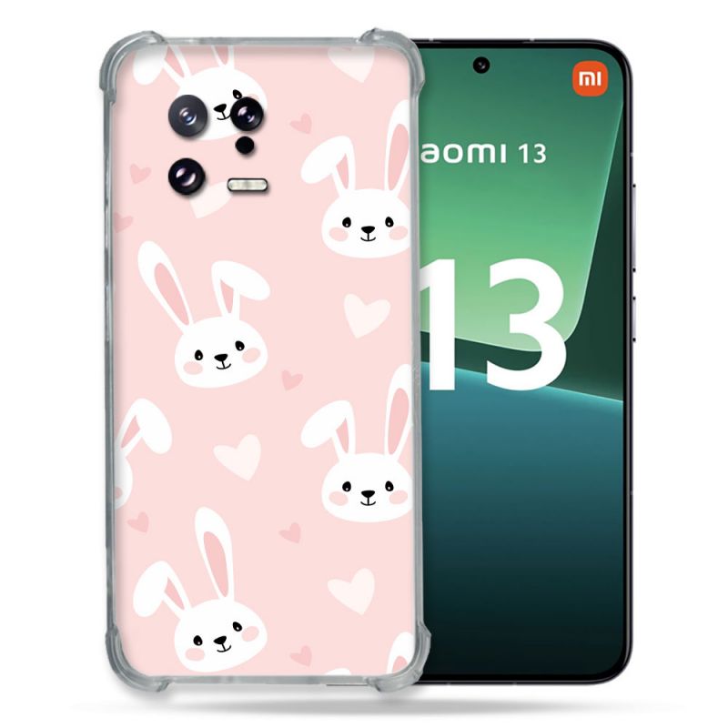 Coque Renforcée pour Xiaomi Mi 13 Animal Lapin Rose