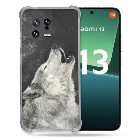 Coque Renforcée pour Xiaomi Mi 13 Animal Loup Hurlement