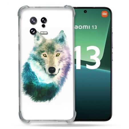 Coque Renforcée pour Xiaomi Mi 13 Animal Loup Montagne
