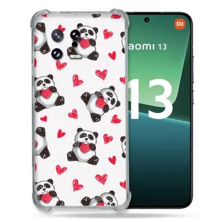 Coque Renforcée pour Xiaomi Mi 13 Animal Panda Cœur