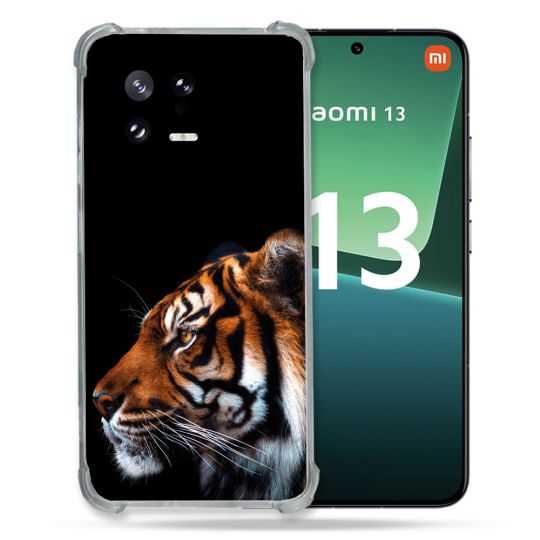 Coque Renforcée pour Xiaomi Mi 13 Animal Tigre Noir