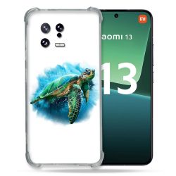Coque Renforcée pour Xiaomi Mi 13 Animal Tortue Blanche multicolore
