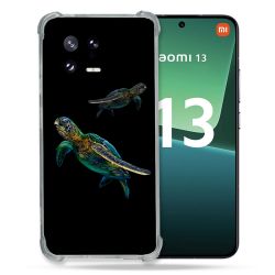 Coque Renforcée pour Xiaomi Mi 13 Animal Tortue Noire multicolore