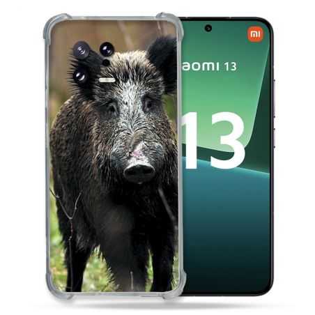 Coque Renforcée pour Xiaomi Mi 13 Chasse Sanglier bois