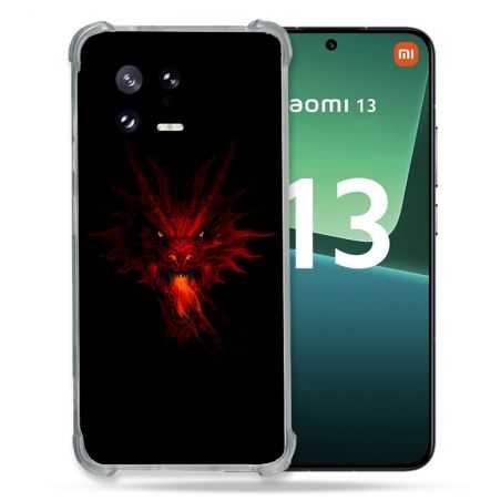 Coque Renforcée pour Xiaomi Mi 13 Fantastique Dragon Feu