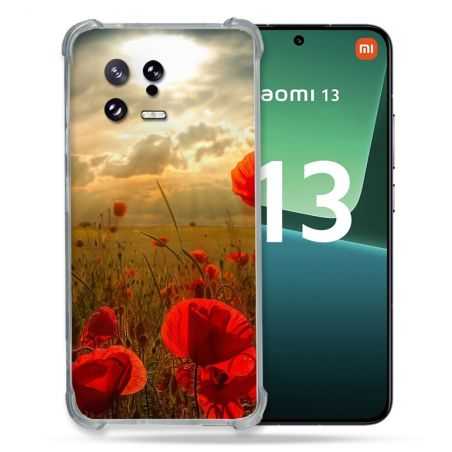 Coque Renforcée pour Xiaomi Mi 13 Fleur Coquelicot