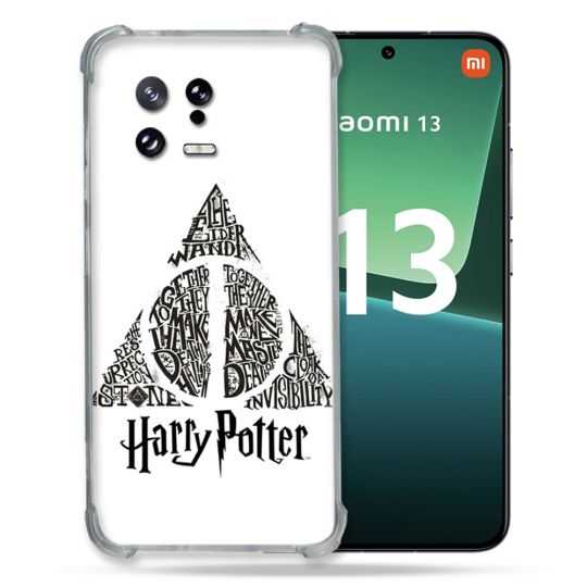 Coque Renforcée pour Xiaomi Mi 13 Harry Potter Hollows triangle Blanc
