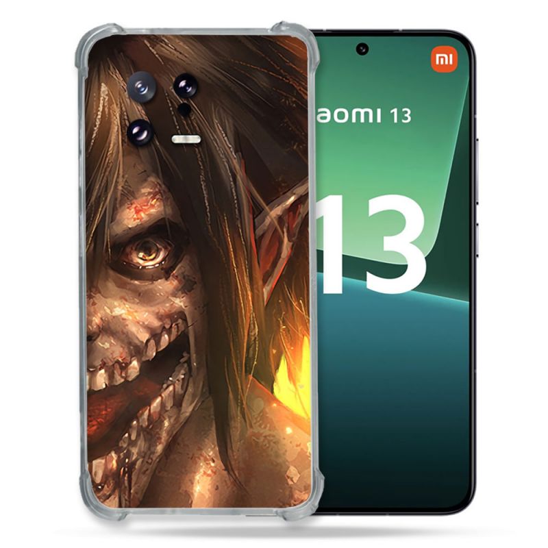 Coque Renforcée pour Xiaomi Mi 13 Manga Attaque Titans Eren Titan