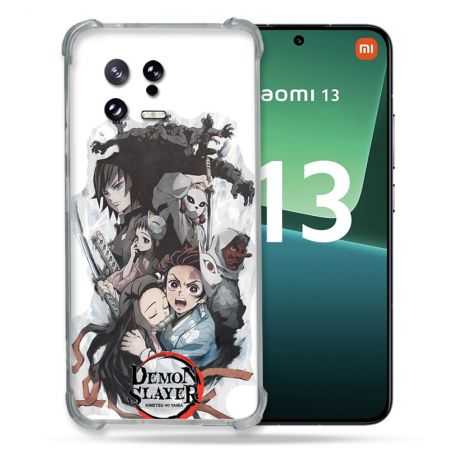 Coque Renforcée pour Xiaomi Mi 13 Manga Demon Slayer Blanc