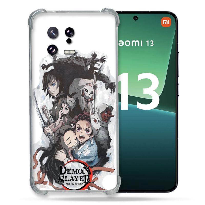 Coque Renforcée pour Xiaomi Mi 13 Manga Demon Slayer Blanc