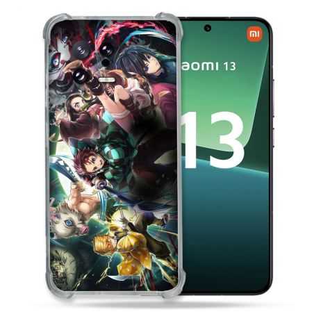 Coque Renforcée pour Xiaomi Mi 13 Manga Demon Slayer Groupe