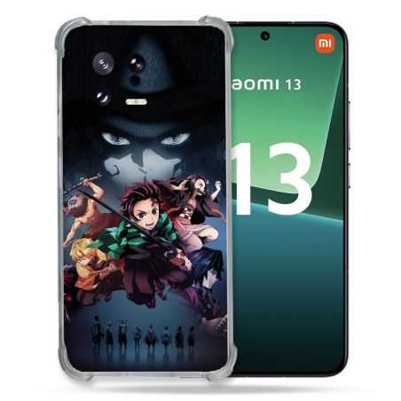 Coque Renforcée pour Xiaomi Mi 13 Manga Demon Slayer Noir