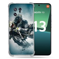 Coque Renforcée pour Xiaomi Mi 13 Moto Cross Ombre