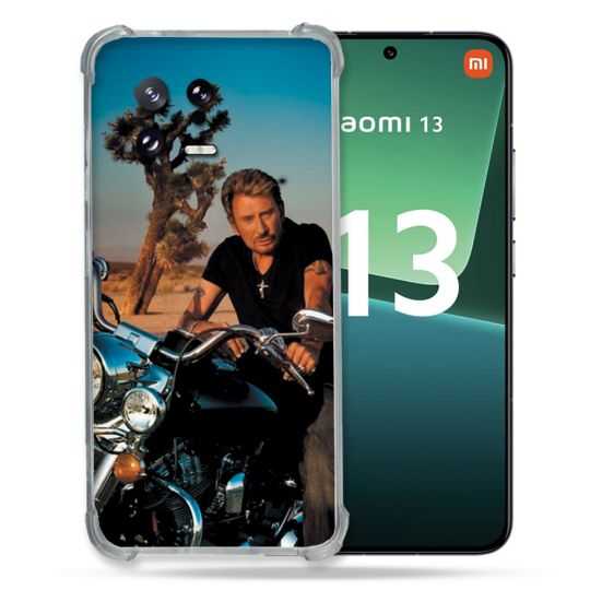 Coque Renforcée pour Xiaomi Mi 13 Musique Johnny Hallyday Moto