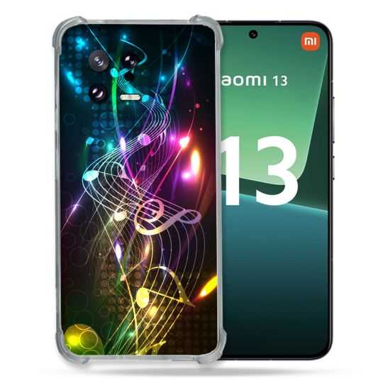 Coque Renforcée pour Xiaomi Mi 13 Musique Partition Multicolore