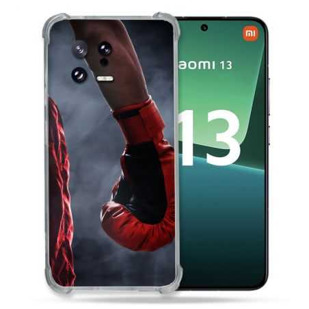 Coque Renforcée pour Xiaomi Mi 13 Sport Boxe Gant Rouge